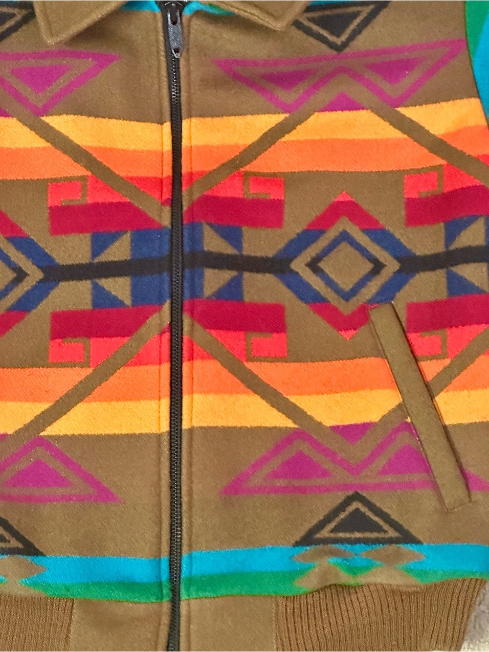 Vintage Pendleton High Grade Western Wear Jacket Southestern Aztec Size Medium - Picture 2 of 8